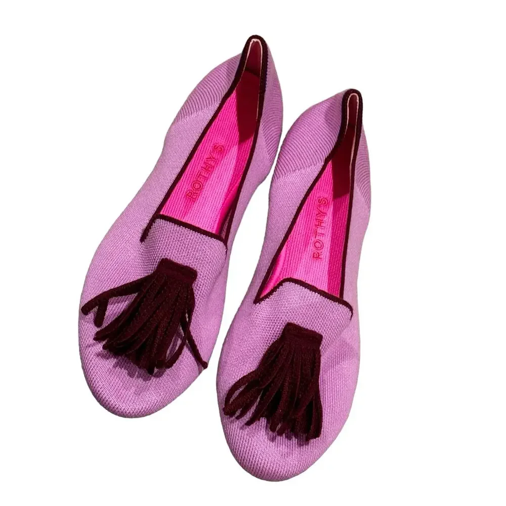 Rothy's Limited Edition The Merino Wool Tassel Slip On Loafer Size 9 NWOB - Picture 4 of 10